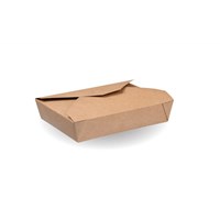 2 Kraft Hot Food Box 195x215x45