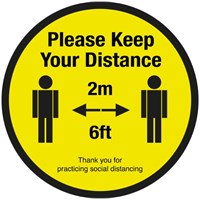 Please keep your 2M social distancing Floor 40cm