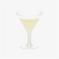 Cocktail Glass Plastic Disposbale Clear 15cl