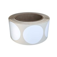 White Round Circle Sticker 2 inch diameter roll