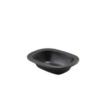 Genware Black Vintage Steel Pie Dish 16cm