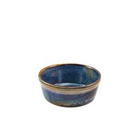 Terra Porcelain Aqua Blue Round Pie Dish 13.6cm