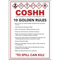 Sign - The 10 Golden Rules of COSHH