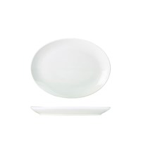 Genware Porcelain Oval Plate 31cm/12.25in