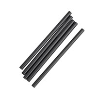 Compostable Paper Black Smoothie Straws