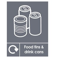 Food Tins and Drink Cans Bin Sticker