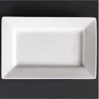 Olympia Lumina Wide Rim Rectangular Plates 200x 130mm