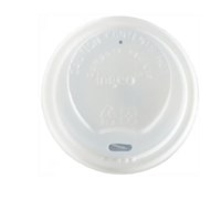 Compostable White 8oz Domed Sip-thru Lid