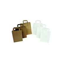 White Kraft Medium SOS 8.5x4.5x10in