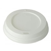 White Domed Sip-thru Lid To Fit 6oz Cup