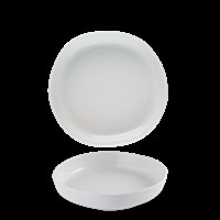 White Organic Walled Bowl 9 1/4in