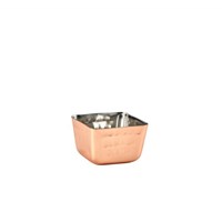 Copper Plated Square Hammered Ramekin 71ml/2.5oz