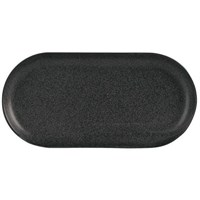 Graphite Narrow Oval Plate 30cm