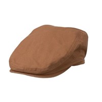 Pigment Dye Canvas Flat Cap Nutmeg S/M