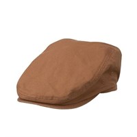 Pigment Dye Canvas Flat Cap Nutmeg L/XL