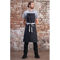 Southside Bib Apron Denim Black