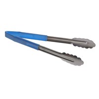 Antimicrobial Tong 31cm Blue Handle