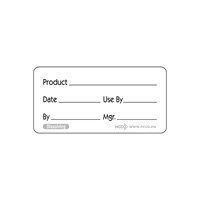Dissolving Food Rotation Label 25x50mm