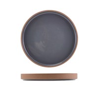 Kava Dark Grey Stoneware Raw Wall Presentation Plate 20cm