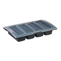 Cutlery Tray with Lid Dark Grey