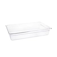 Vogue Polycarbonate 1/1 Gastronorm Container 100mm Clear