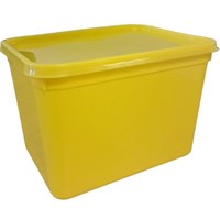 Ice Cream Container & Lids Yellow 4L