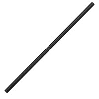 Paper Solid Black Straw 20cm