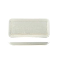 Terra Porcelain Pearl Narrow Rectangular Platter 27x12.5cm
