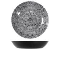 Black Marrakesh Melamine Bowl 42.5 x 8cm