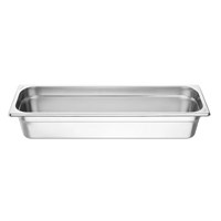 Vogue Stainless Steel Gastronorm 2/4 Tray 100mm