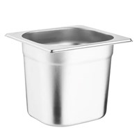 Vogue Stainless Steel Gastronorm Tray Set with Lids 1/6