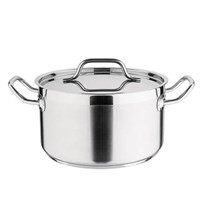 Nisbets Essentials Stainless Steel Stew Pot With Lid 24cm