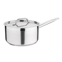 Nisbets Essentials Stainless Steel Saucepan With Lid 20cm