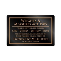 Spirit Measures Notice 25ml