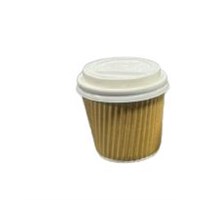 Kraft Ripple Wall Coffee Cup 4oz