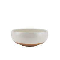 GenWare Kava White Stoneware Belly Bowl 14.5cm