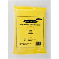 HDPE White Butcher Bags 20x25cm