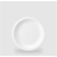 Nova Rimmed Plate White 23cm