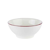Modest Maroon Footed Bowl 14cm / 5.5in