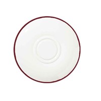 Modest Maroon Double Well Saucer 16cm / 6.25in