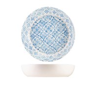 GenWare Melamine Blue Talavera Buffet Bowl 35 x 7.5cm