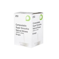 Displast Compostable PLA Smoothie Straws