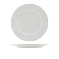 Incise Porcelain Solara Winged Plate 25.5cm
