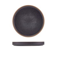 GenWare Kava Black Stoneware Presentation Plate 18cm