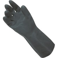 Black Heavy Duty Rubber Gloves - Large