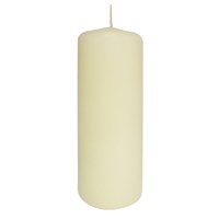 Ivory Pillar Candle 20cm H x 7cm D