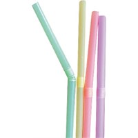 Neon Flexi Straws 20cm