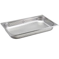 1/1 Perforated Stainless Steel Gastronorm Pan 53x32.5x6.5cm
