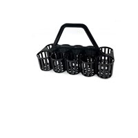 Black Plastic 10 Bottle/Glass Carrier