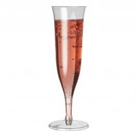 Single Use Champagne Flute Clear  12.5cl  2-pc